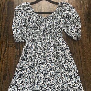 Altar'd State Alissa Blue Floral Dress Medium